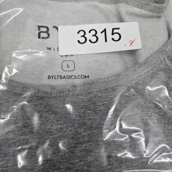 Bylt Wide Neck Lux Gray Men's T-Shirt L Premium Basics - Picture 6 of 6
